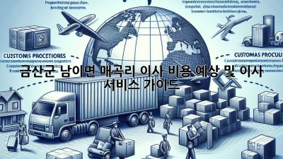 금산군 남이면 매곡리 이사 비용 예상 및 이사 서비스 가이드