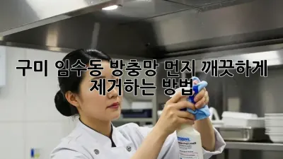 구미 임수동 방충망 먼지, 깨끗하게 제거하는 방법
